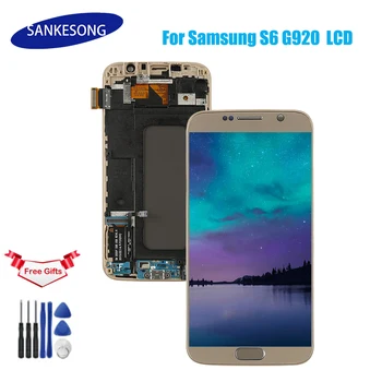 

For Samsung Galaxy S6 G920 G920F G920F LCD touch screen digitizer replacement with frame G920F lcd for Samsung S6 display