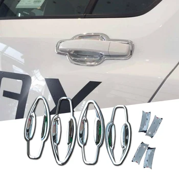 

1 Set ABS Chrome Car Door Bowl Cover Moulding Trim Sticker For Chevrolet Trax Tracker 2014 - 2019 Car Protect Accessories