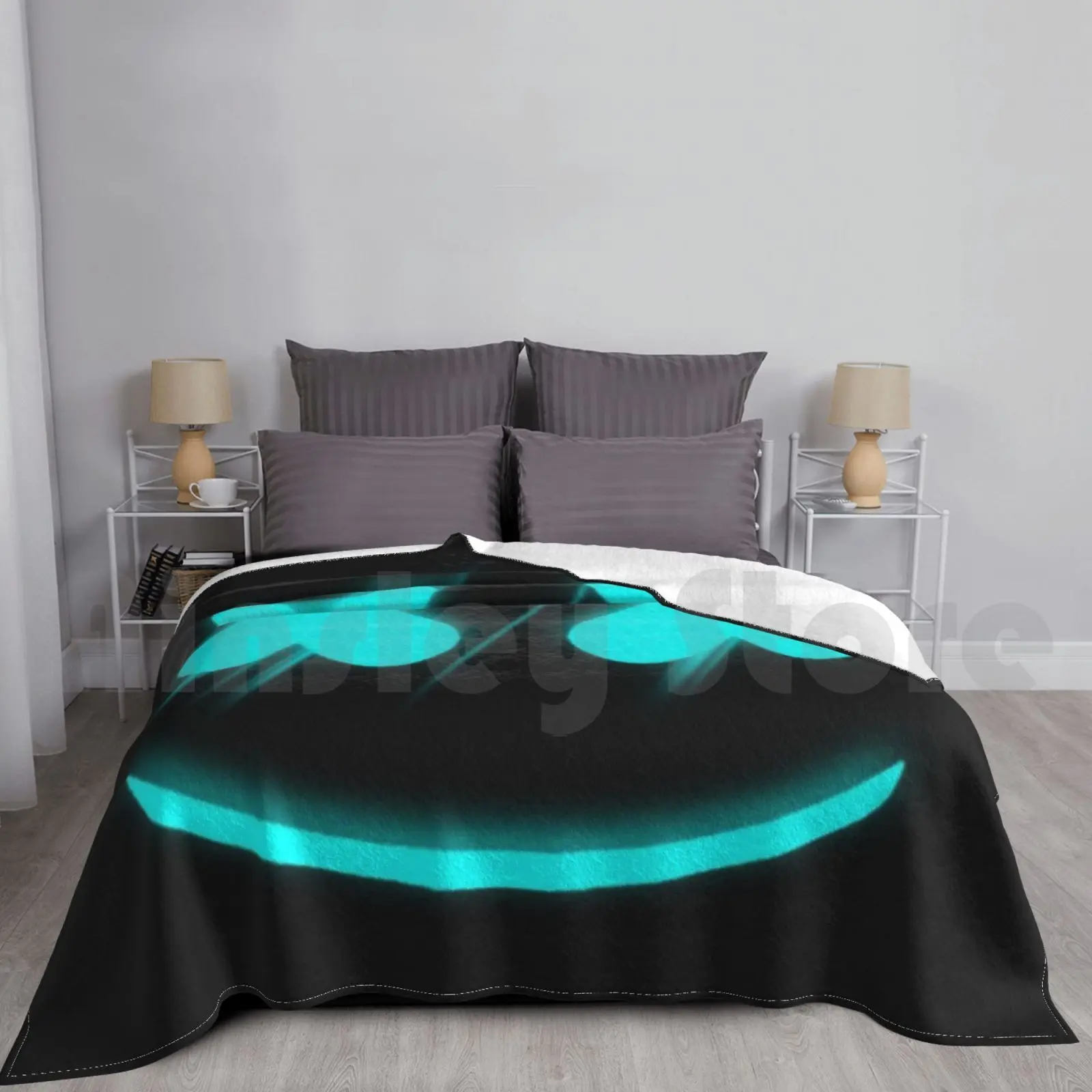 Coperta Fashion Custom Game Gaming Ps5 Smile Ride Joy Happy Blue Light Pc Smile