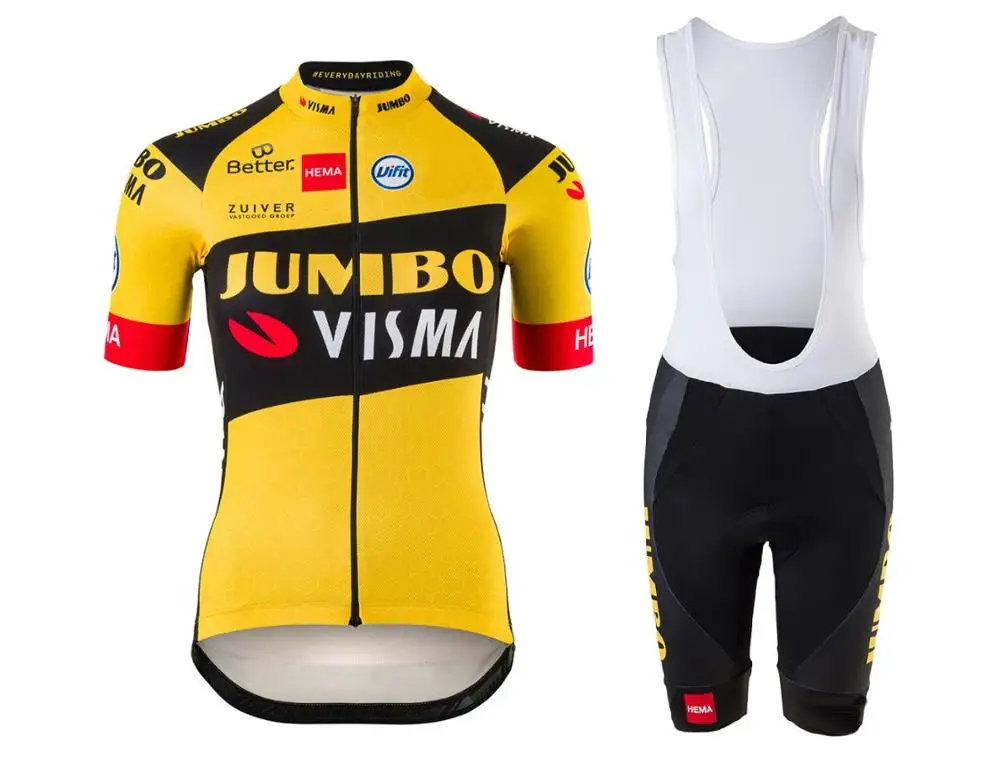 Женская одежда для велоспорта JUMBO VISMA PRO с коротким рукавом летняя +