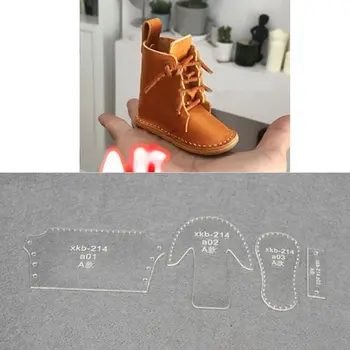 

Small Shoes Mould Acrylic Keychain Stencil Set Boots Pendant Acrylic Template AXYD