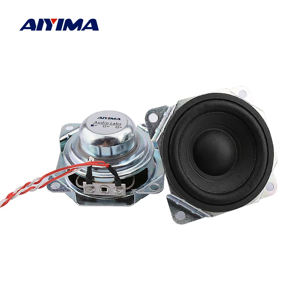 

AIYIMA 2Pcs Mini Portable Full Range Mid Range Woofer Speaker 4 Ohm 16W DIY Bluetooth Speaker Computer Loudspeaker Home Theater