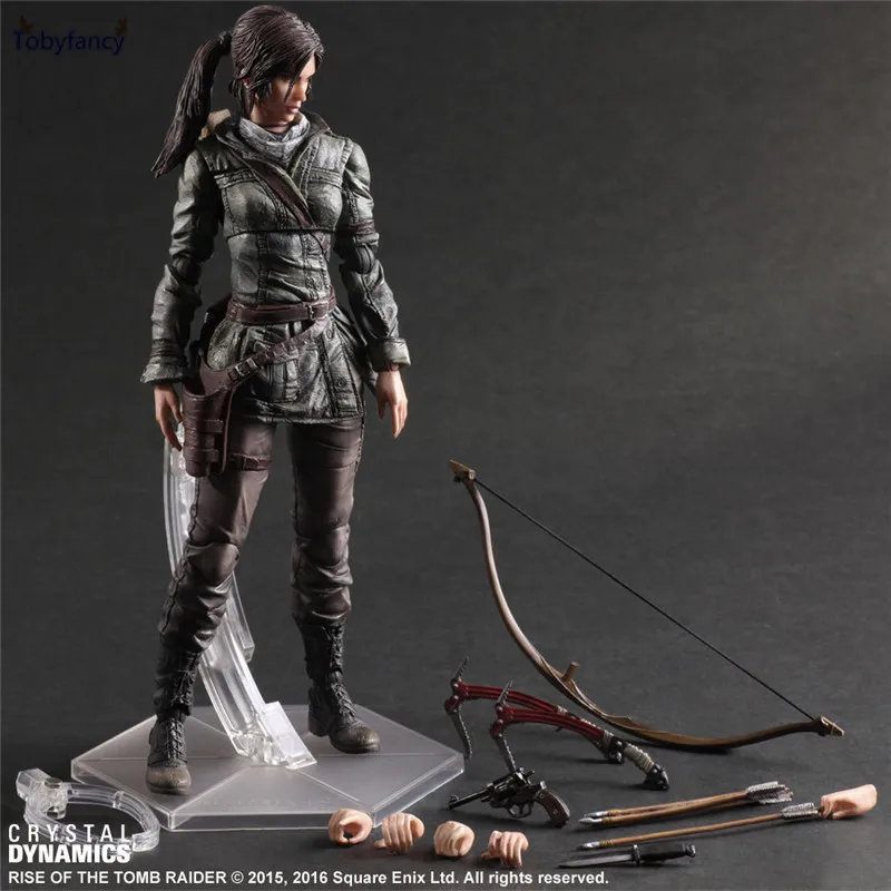 Фильм Toys Rise of The Tomb Raider экшн фигурка Lara Croft Play Arts Kai 270 мм аниме|Игровые фигурки и