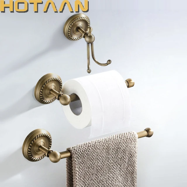 Bathroom Towel Rack Toilet Paper Holder Sets - Brushed Bathroom Accessories  Set - Aliexpress