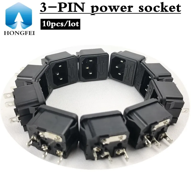 

10pcs/ 3-PIN power socket, stage light power interface