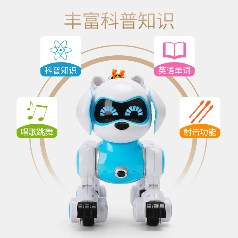 

Remote Control Robot Dog Will Dancing Emission Bullets Programming Smart Machine Singing Music Lights New Products