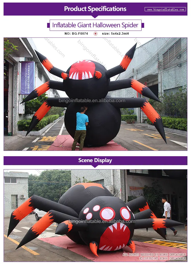 BG-F0074-Inflatable Giant Halloween Spider_1