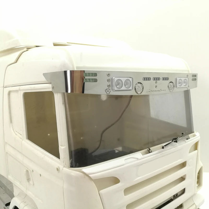 Металлический козырек светильник синий белый для 1/14 Tamiya RC грузовик автомобиль
