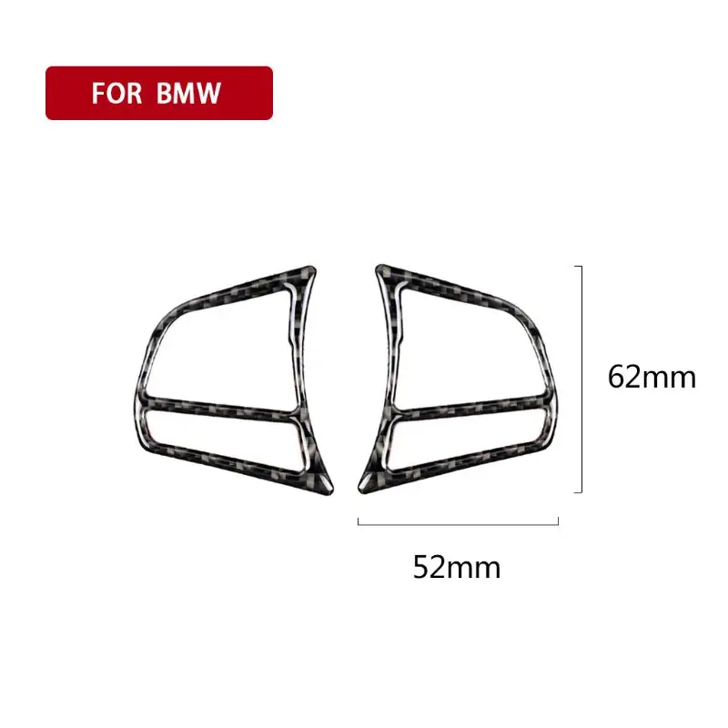 2 слоя углеродное волокно руль аксессуары для интерьера полоски для BMW 1 3 4 серии