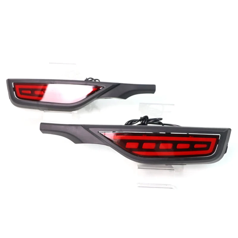 

12V Car LED Rear Fog Lamp Rear Bumper Light Brake Light Flowing Turn Signal Reflector for Honda Fit Jazz 2018 2019