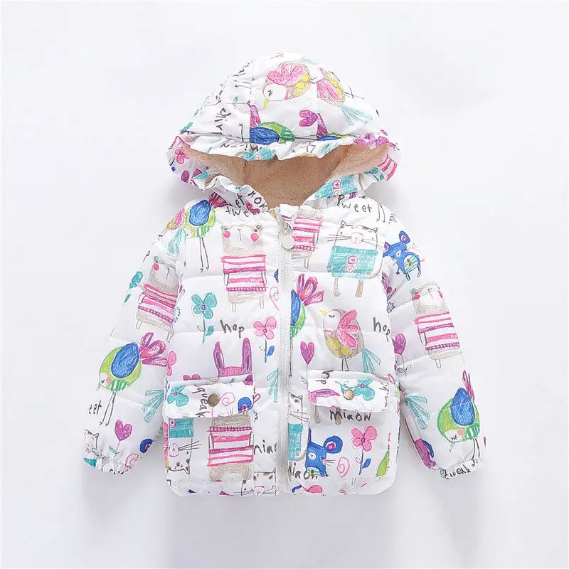 

Autumn Newborn Baby Girls Clothes Winter Infant Outerwear Cotton Hooded Coats Baby Girls JacketsBaby Jacket Baby Coat