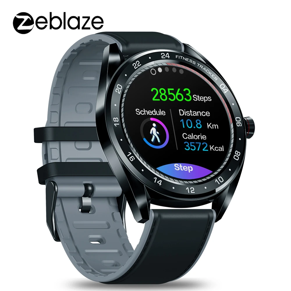 Смарт-часы Zeblaze NEO, 1,3 дюймов, ips экран, наручные часы, пульсометр, измеритель артериального давления, секундомер, удаленная камера, умные часы для мужчин