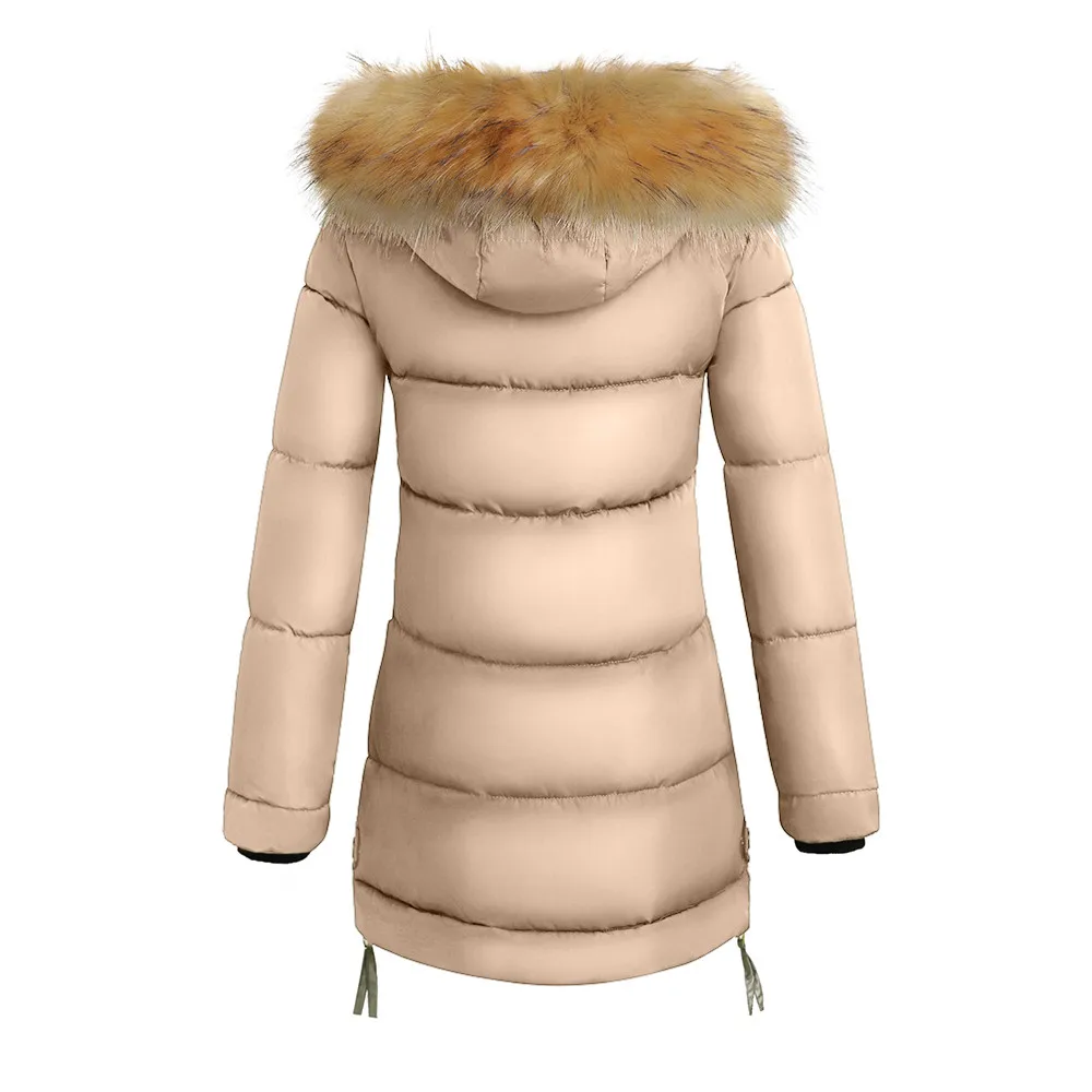 JAYCOSIN Женское пальто, женское приталенное пуховое пальто с капюшоном, Длинная зимняя теплая парка, верхняя одежда, куртка, пальто, женские пуховики