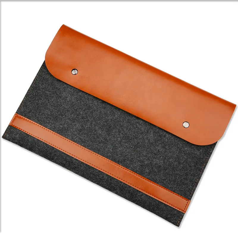Мягкая сумка с мышкой, чехол для ноутбука Xiaomi MacBook Air 12 13, чехол retina Pro 13,3 15 15,6, модная кожаная сумка для ноутбука