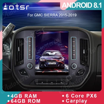 

Vertical screen Tesla style Android 8.1 Car GPS Navigation For GMC SIERRA 1500 2015+ Headunit Auto Stereo Multimedia Player