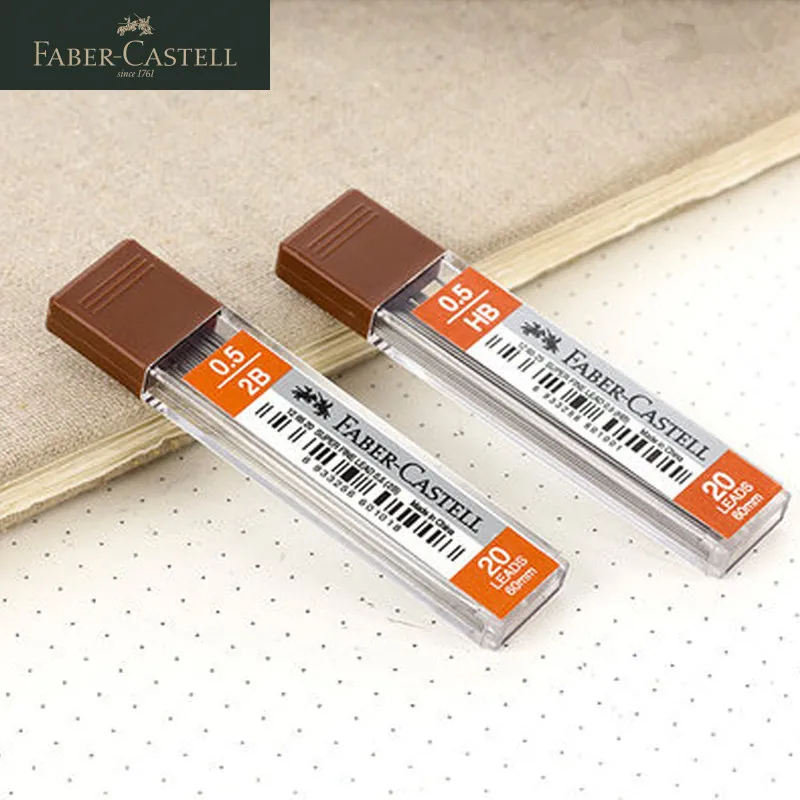 3 тубы Германия Faber-Castell HB 2B заправка 1265 0,5 мм автоматические карандаши для рисования