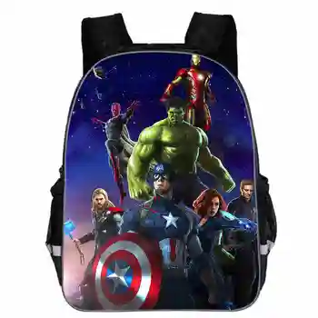 

11-16 inch Mochila School Kids Bags Boys&Girls Hulk Backpack Capacity Children School Bag Hulk Avengers 3D Print Knapsack