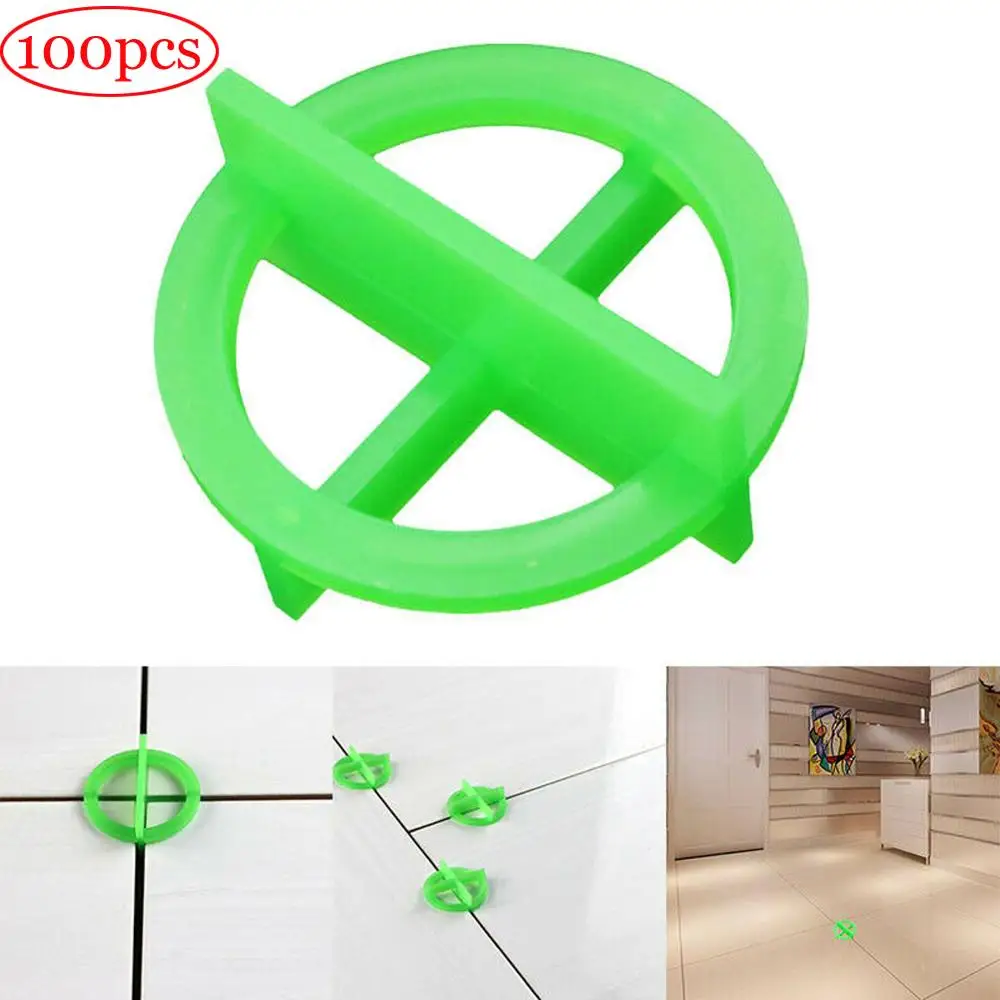 

100 pcs Green or white Cross Leveling Recyclable Plastic Tile Leveling System Base Spacer Tiles and tiling tiles 1.5 /2.0/3.0mm