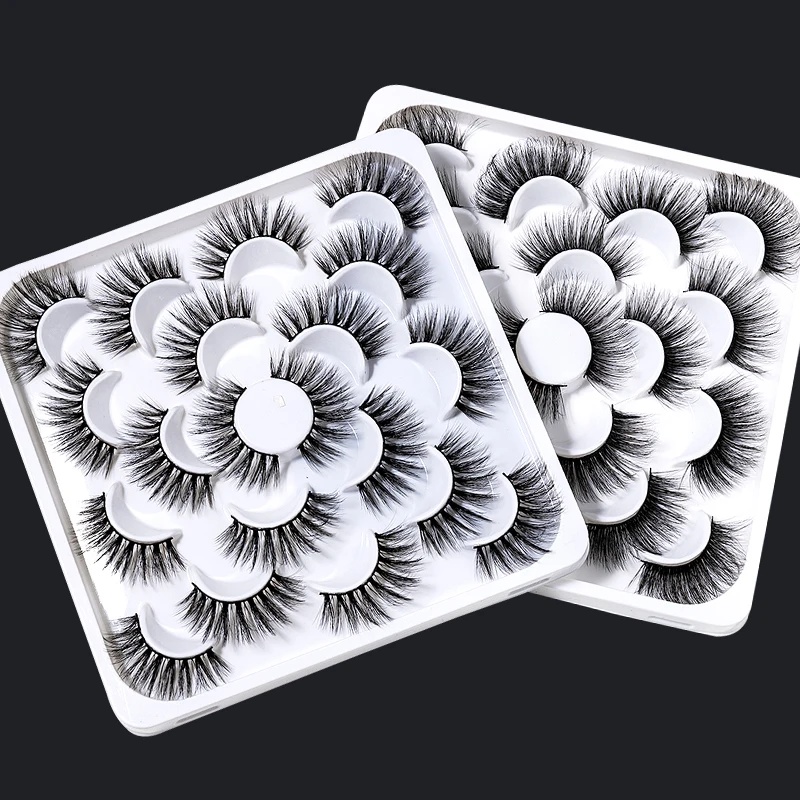 2020 New 8/9 Pairs 5/6D Mink False Eyelashes Natural Wispy Fluffy Dramatic Volume Fake Lashes Extension Handmade Eyelash 2020 New 8/9 Pairs 5/6D Mink False Eyelashes Natural Wispy Fluffy Dramatic Volume Fake Lashes Extension Handmade Eyelash