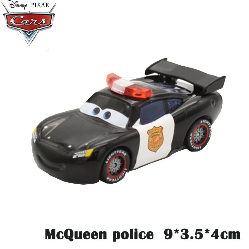 Новые автомобили disney Pixar 3 Молния Маккуин Круз Рамирез Uncle' Мак Джексон цыпленок Хикс модель литой автомобиль мальчик игрушки для детей - Цвет: McQueen police