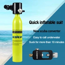 DEDEPU diving oxygen tank 500ML mini diving emergency equipment swimming diving teaching fast inflatable suit-2