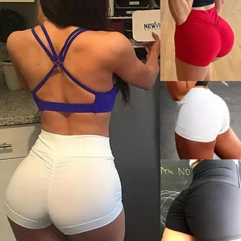 

High Waist Seamless Gym Shorts Fitness Yoga Shorts Women Ladies Solid Color Shorts Workout Legging Yoga Casual Short Workout Gym