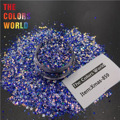 Xmas-859 200g TCT-375 рождественские ногти блестящий дизайн ногтей рождественские украшения макияж тату тумблеры ручной работы аксессуары праздничные Вечерние - Цвет: Xmas-859 200g