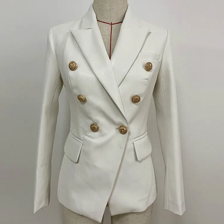 Белая кожаная куртка женская новая зимняя Европейская и американская стильная высококачественная искусственная кожа двубортная тонкая кожаная куртка