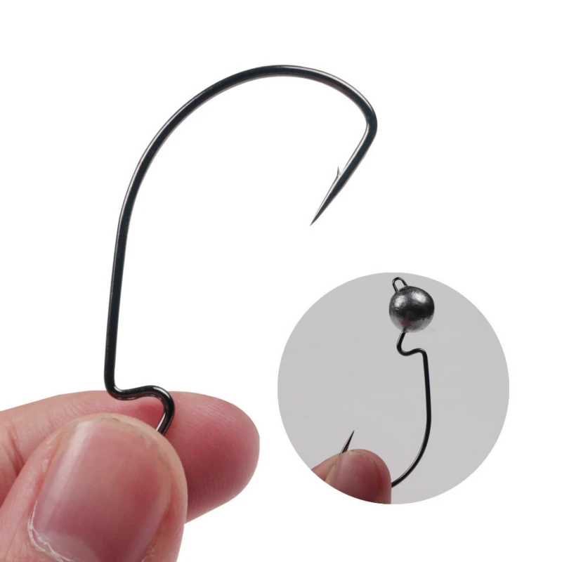 Приманка со свинцовым кривошипно крюк натуральный Цвет Jig Head 3,5/7,5/10,5 может рыболовный крючок морской рыбалки рыболовные крючки