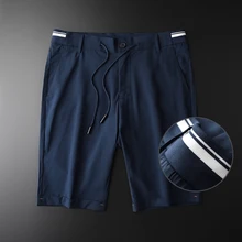 Minglu Summer Mens Shorts Luxury Yarn Dyed Waistband Short Trousers Men Hight Quality Simple Slim Fit Men Pants Shorts