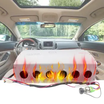 

12V/24V 6 Hole Portable Car Vehicle Heating Auto Car Heater Defroster Demister 100w
