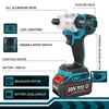 WOSAI 20V Cordless Electric Screwdriver Torque 155NM 4Speed Brushless Impact Wrench Rechargable Drill Driver+ LED Light ► Photo 3/6