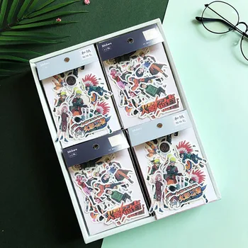 

40 Tablets Naruto Figure Stickers Toy Figures HD Fashion DIY Self Adhesive Hand Tear Paper Sticker Toys