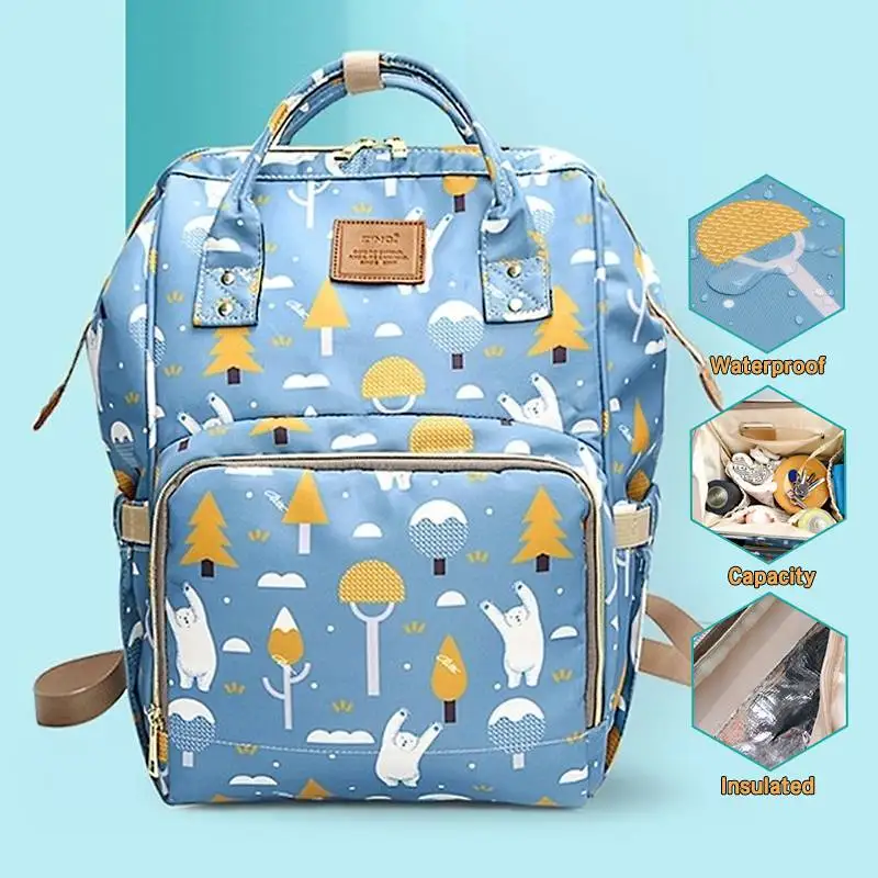 

Multi-function Women Back Packs Waterproof Mummy Maternity Diaper Bag Travel Backpack Nappy Baby Pack Bag Stroller Hanging Bag