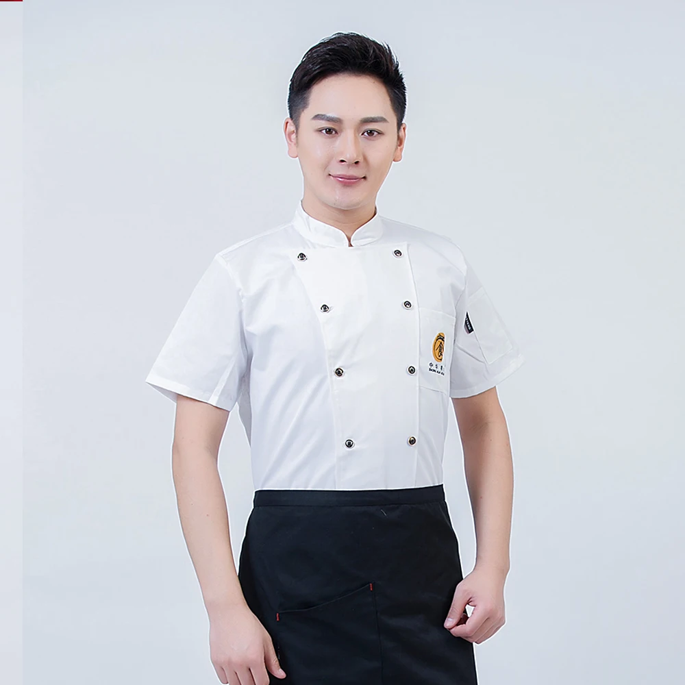 New Unisex Ladies chef shirts housewife Baked goods Chef uniform Hotel bakery Waiter bar machining Western restaurant wholesale