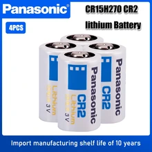 4pc panasonic cr2 dispositivo fotográfico câmera digital led lanterna bateria cr15h270 dlcr2 elcr2 3v bateria de lítio