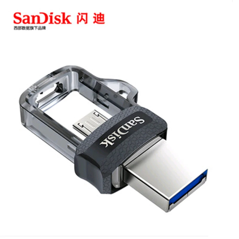 SanDisk флеш-накопители Ultra Dual OTG USB 64 ГБ 32 ГБ 16 ГБ 130 м/с мини-флешки 3,0 флешки 32G Поддержка 0fficial верификация