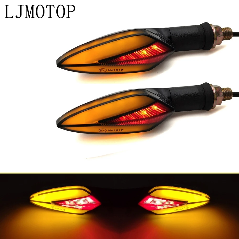 

2pcs Motorcycle Led Turn Signal Lights Flashers Directional For Suzuki GT250 GT550 RG500 RGV250 VS800 VZ800 Bandit 650S DL1000