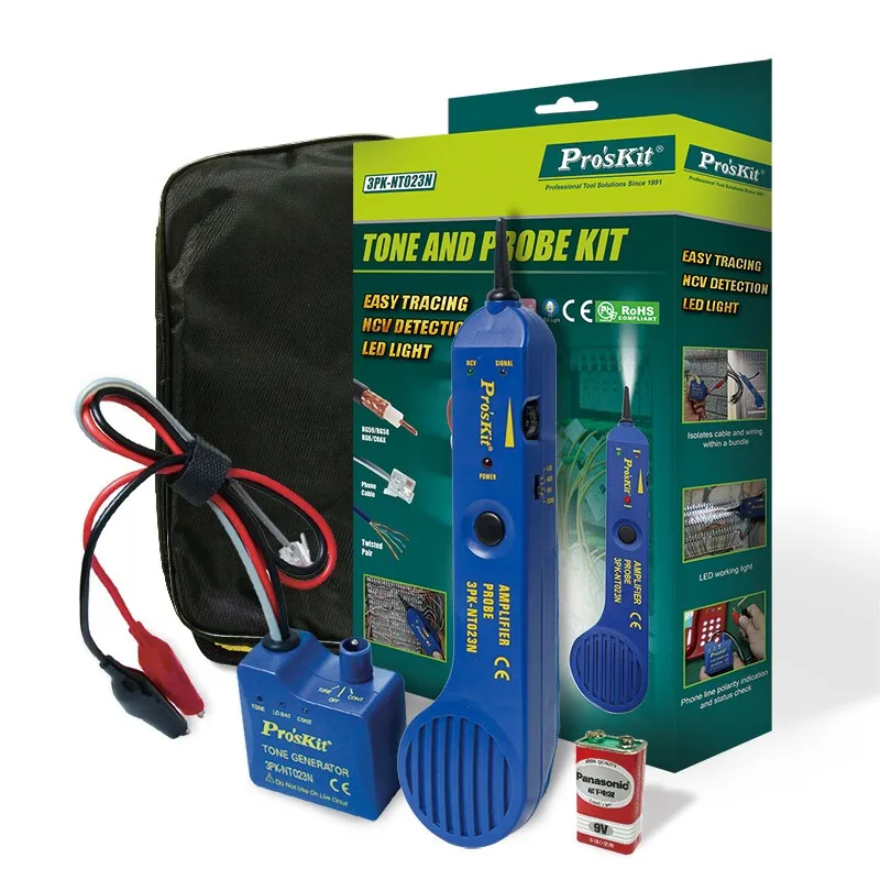 Pro'sKit Audio Break Tester 3PK NT023N Tone And Probe Non Contact