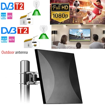

HDTV antenna amplification digital outdoor antenna 150 miles amplifier signal booster support 4K 1080P for indoor/outdoor/RV use