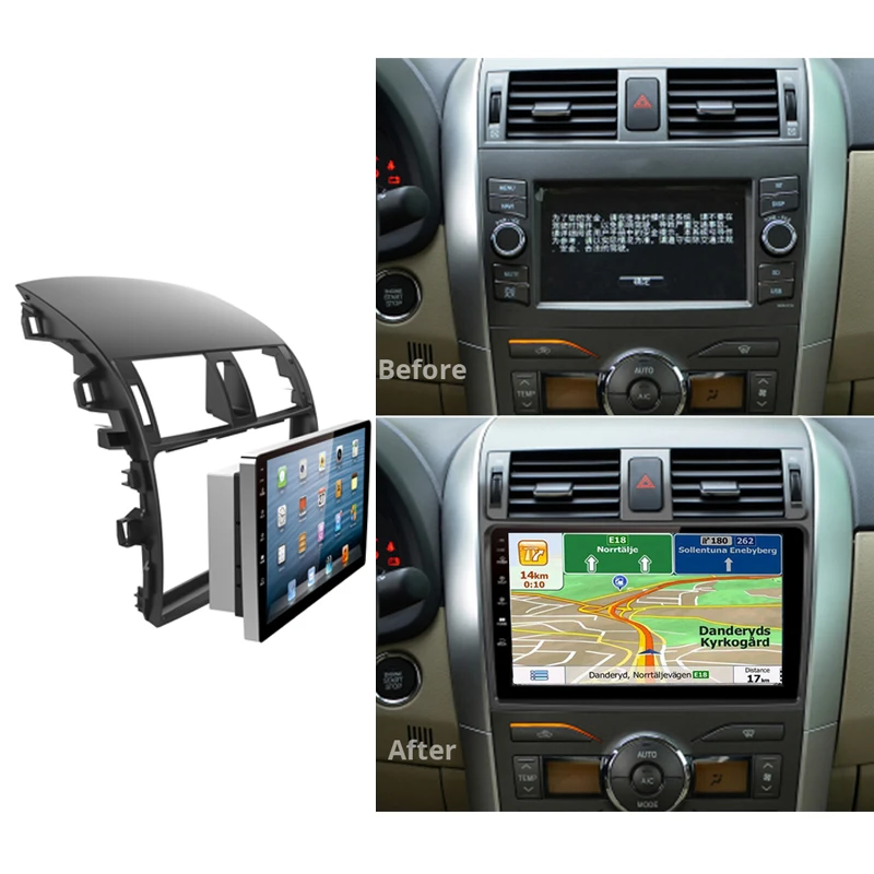 Corolla Type B Android gps навигации для Corolla E140 E120 2000-2006 2007 2008 2009 2010 2011 2012 2013 - Цвет: Corolla Type B