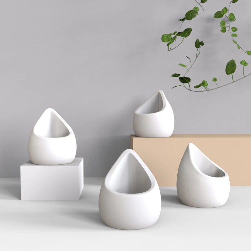 Concrete Scented Candle Cup Silicone Mold Creative Water Drop Modeling Design Wax Cup Molds silicone mold
