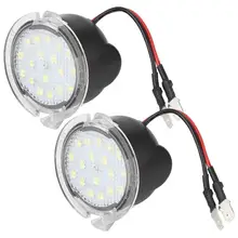 1 пара Белый светодиодный яркий автомобиль зеркало заднего вида лужа огни подходят для Ford Mustang Mondeo Mk5 Edge Explorer Everest F150 диапазон