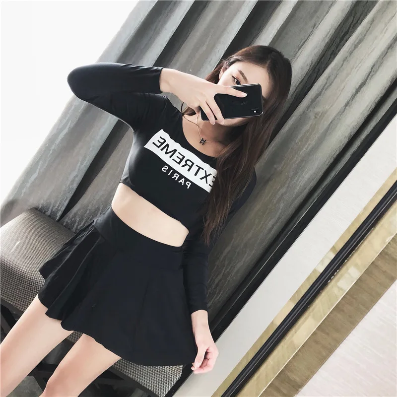 

Swimsuit Bikini Suit Sport Women Bathing Suits 2019 Swimming Short Pants Surf Swimwear Rash Guard Exercise Against Waste Their