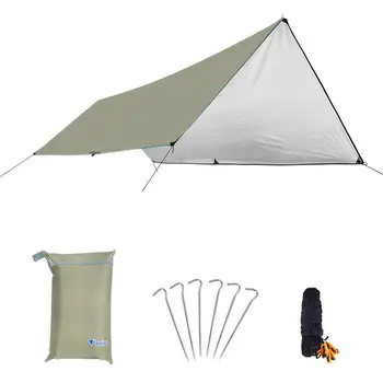 

Waterproof Sun Shelter Tent Tarp Anti UV Beach Tent Shade Outdoor Camping Rain Fly Camping Sunshade Awning