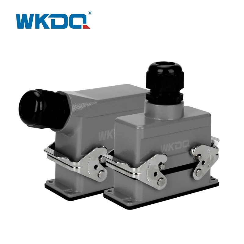 

Rectangular Heavy Duty Connector HDC-HE-016 Core Industrial Waterproof Aviation Plug Socket 16A 500V Top Line And Lateral Line