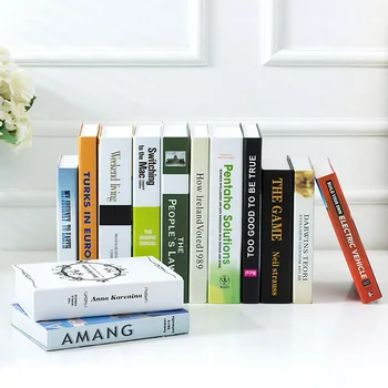 

Fake Book Decoration Modern Minimalist English Coffee Shop Hotel Library Soft Loading Desktop Ornaments Photographic Prop