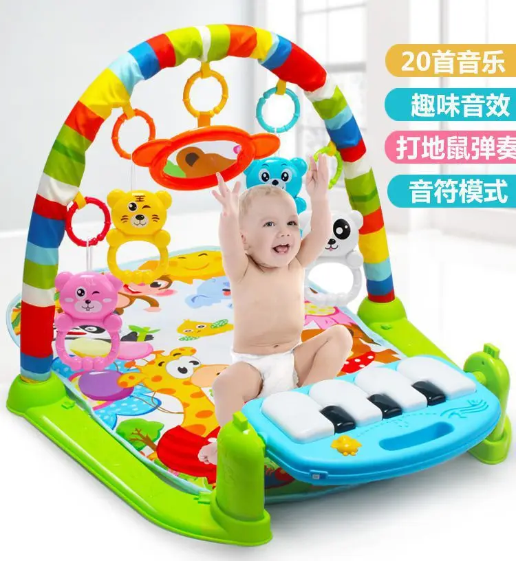 Tony Infant 0-18 месяцев Новорожденные педаль пианино Младенческая стойка для фитнеса детская музыкальная гармония игрушка