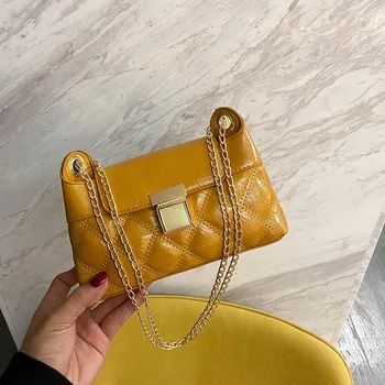 

Female 2020 new Korean version of the net red small bag retro messenger bag wild one-shoulder female bag diamond chain bag