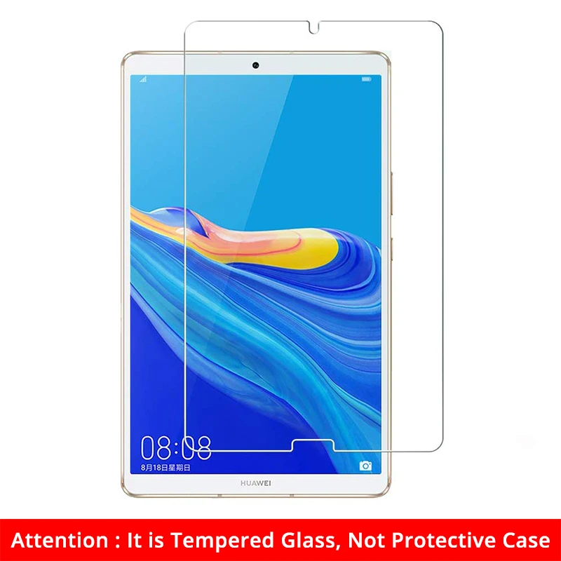 Чехол для huawei MediaPad M6 8,4 чехол тонкий Ретро Фолио Флип Стенд PU кожаный чехол умный чехол для huawei M6 8,4 планшет Funda - Цвет: Glass Film(Not Case)